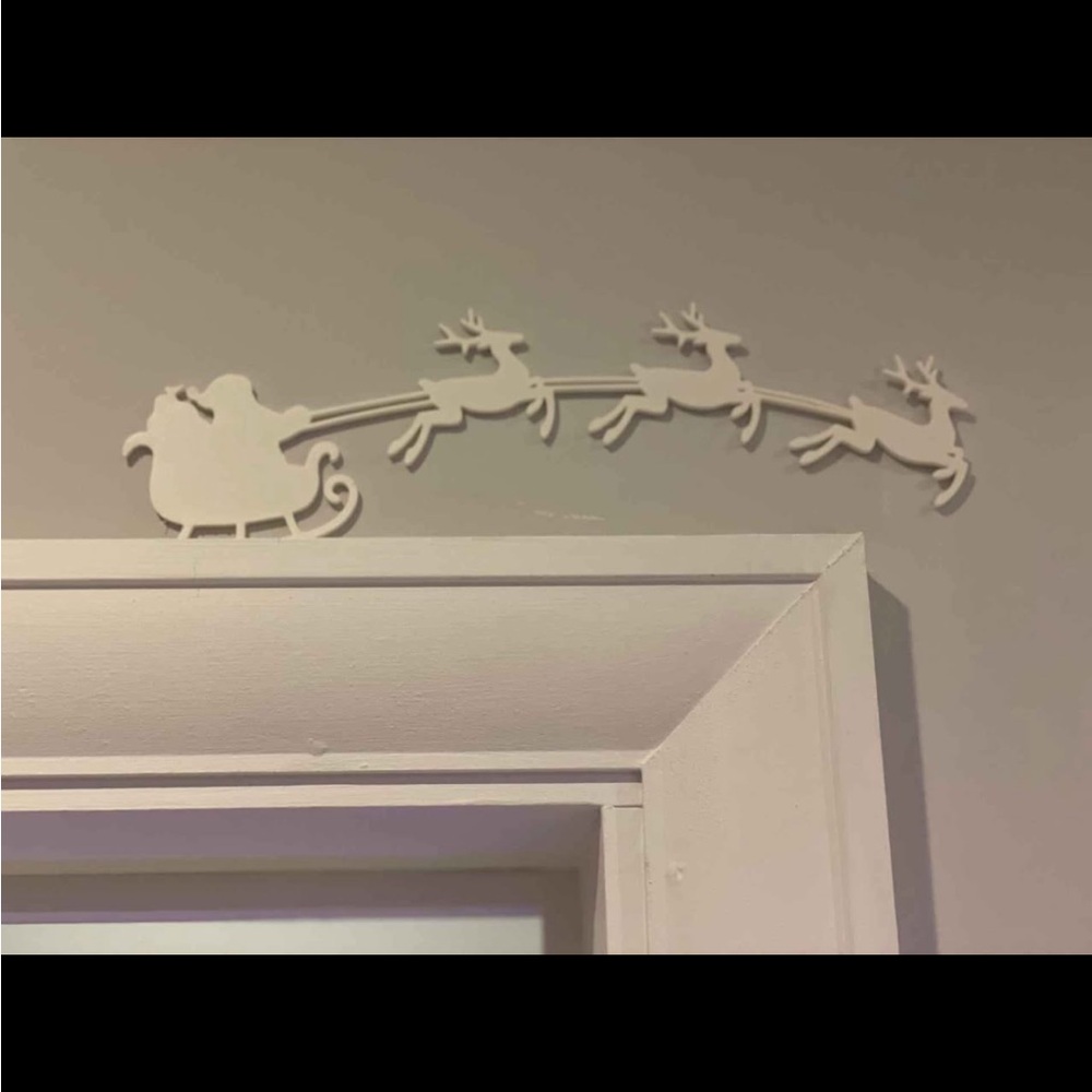 Santa door decor